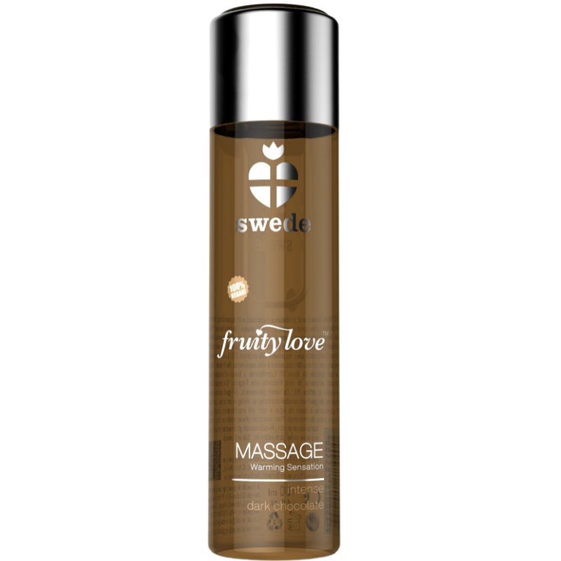 Huile de massage effet chauffant chocolat noir intense 120 ml — SWEDE