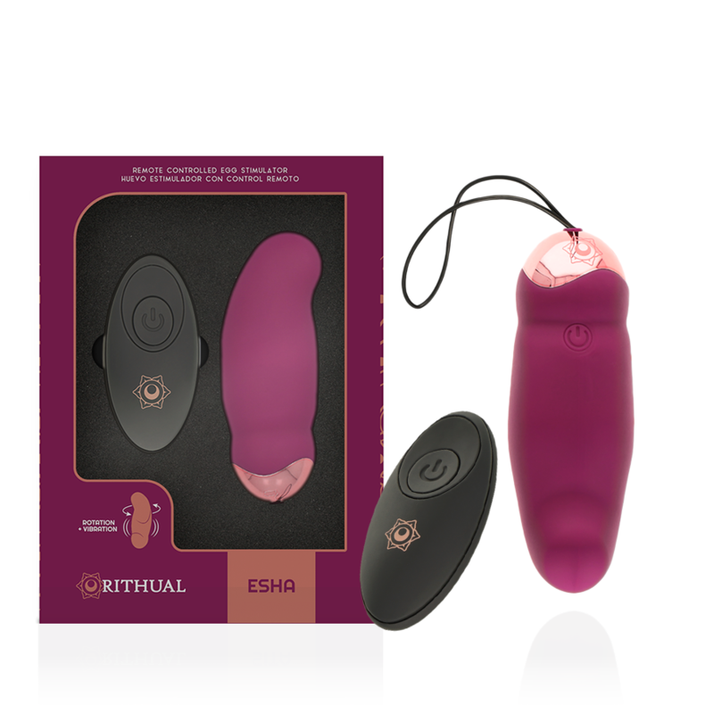 Œuf vibrant télécommandé à rotation et vibration — RITHUAL