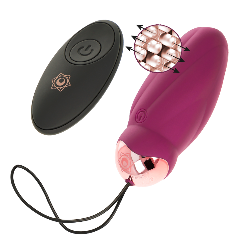 Œuf vibrant télécommandé avec billes rotatives — RITHUAL