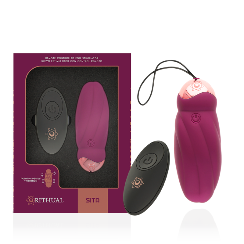 Œuf vibrant télécommandé avec billes rotatives — RITHUAL