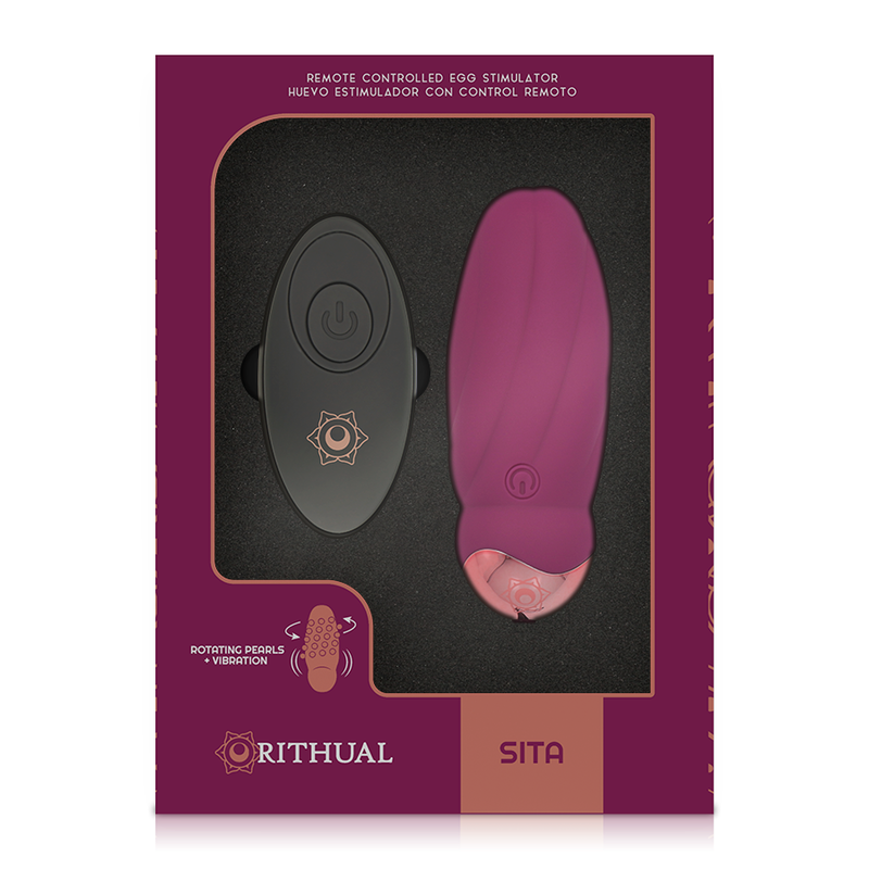 Œuf vibrant télécommandé avec billes rotatives — RITHUAL
