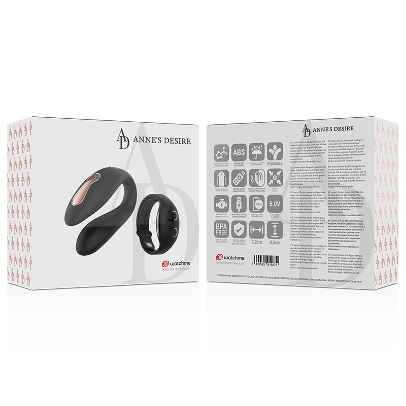 Vibromasseur duo avec montre connectée — ANNE'S DESIRE