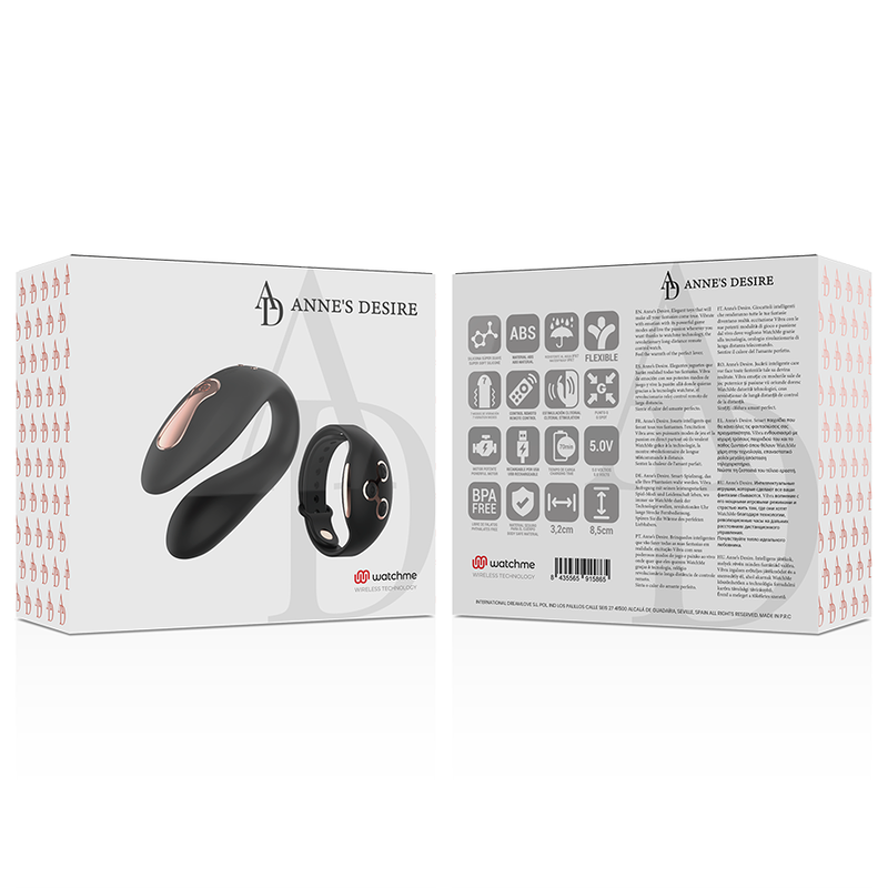 Vibromasseur duo technologique avec montre connectée — ANNE'S DESIRE