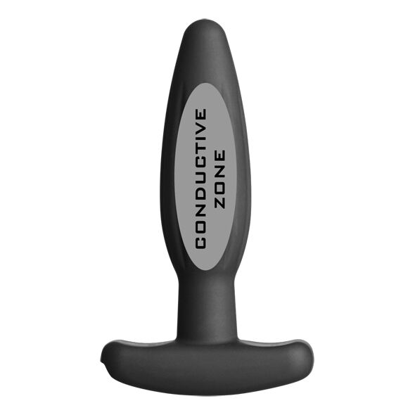 Plug anal électro silicone noir Rocker petite taille — ELECTRASTIM