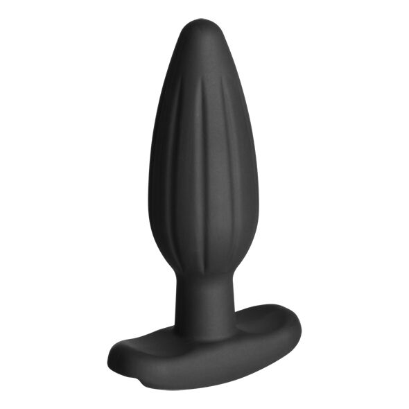 Plug anal électrostimulant en silicone noir Rocker moyen — ELECTRASTIM