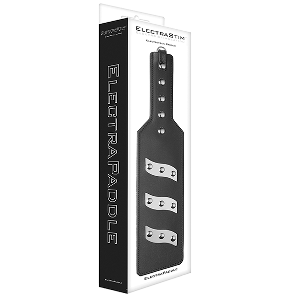 Pagaie de fessée électro en cuir — ELECTRASTIM