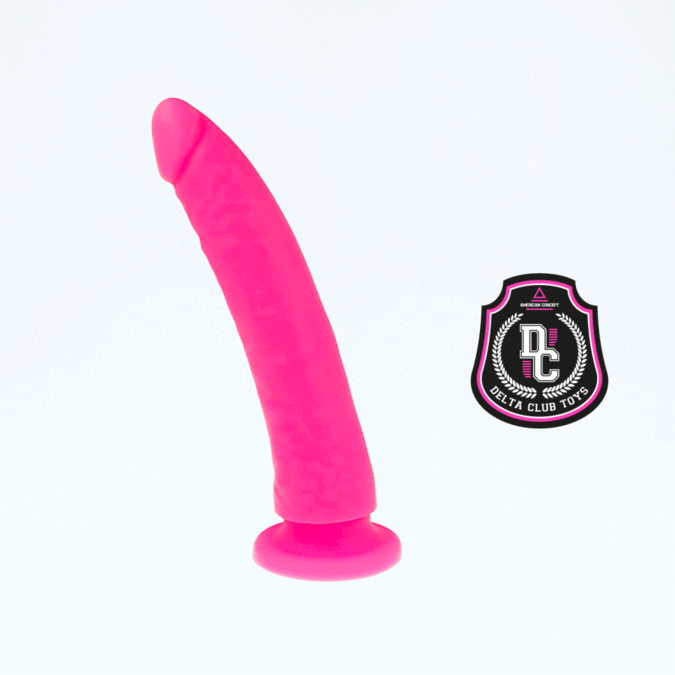 Gode médical en silicone rose 17 cm — DELTACLUB
