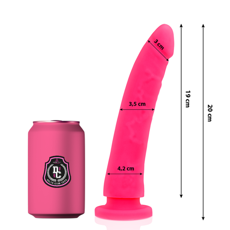 Gode médical en silicone rose 20 cm — DELTACLUB