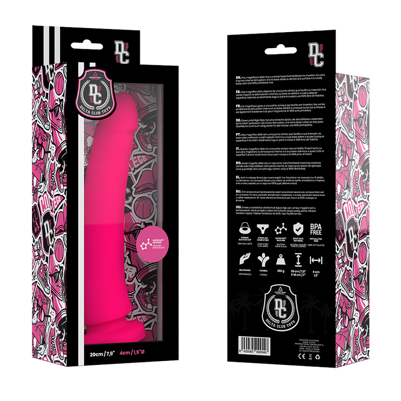 20 cm Pink Medical Silicone Dildo — DELTACLUB