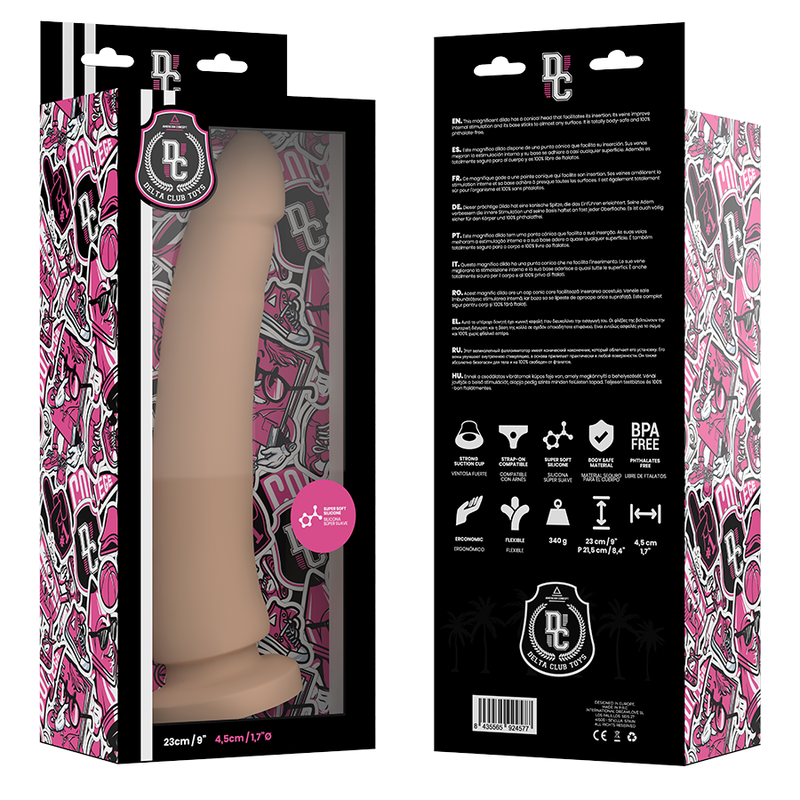 Gode naturel en silicone médical 23 cm — DELTACLUB
