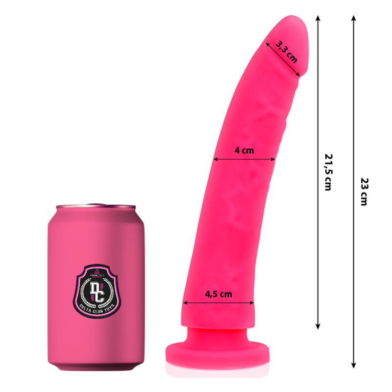 Gode médical en silicone rose 23 cm — DELTACLUB