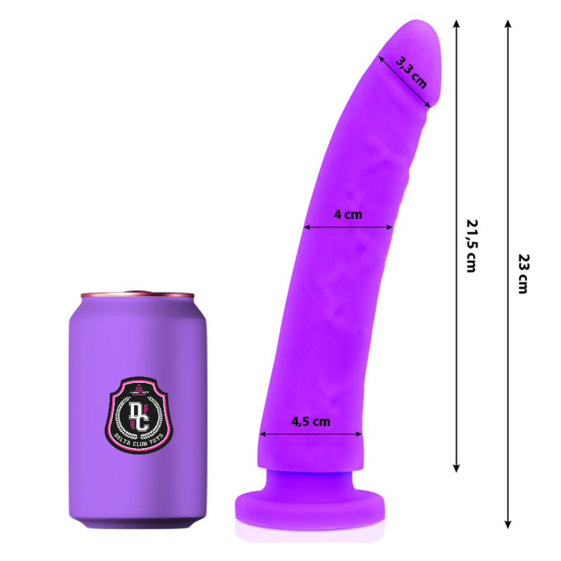 Gode médical en silicone lilas 23 cm — DELTACLUB
