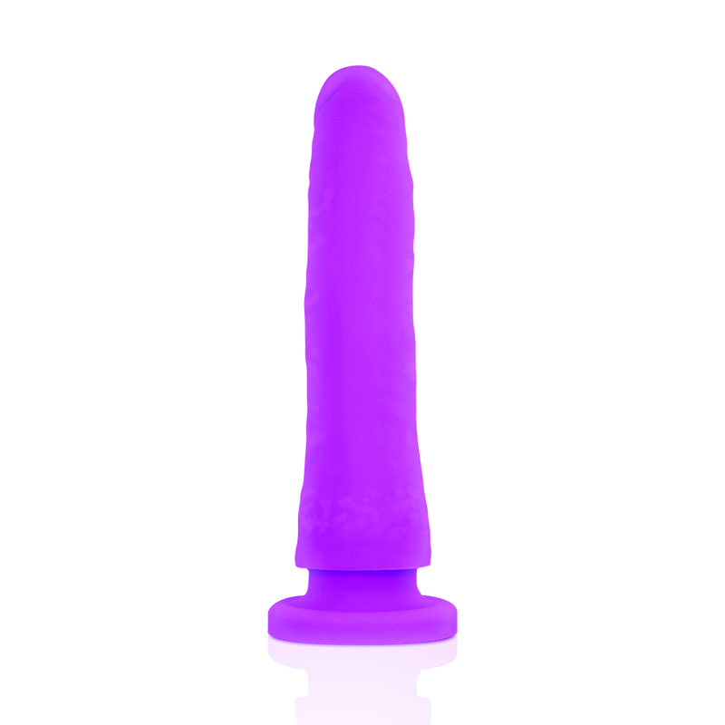 Imbracatura e dildo in silicone viola 17 cm — DELTACLUB