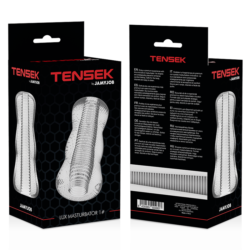 Masturbateur transparent double stimulation TENSEK — JAMYJOB