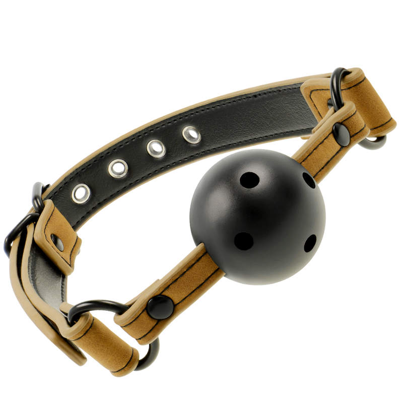 Bâillon en cuir vegan respirant — FETISH SUBMISSIVE ORIGIN