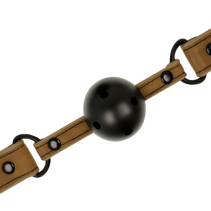 Bâillon en cuir vegan respirant — FETISH SUBMISSIVE ORIGIN
