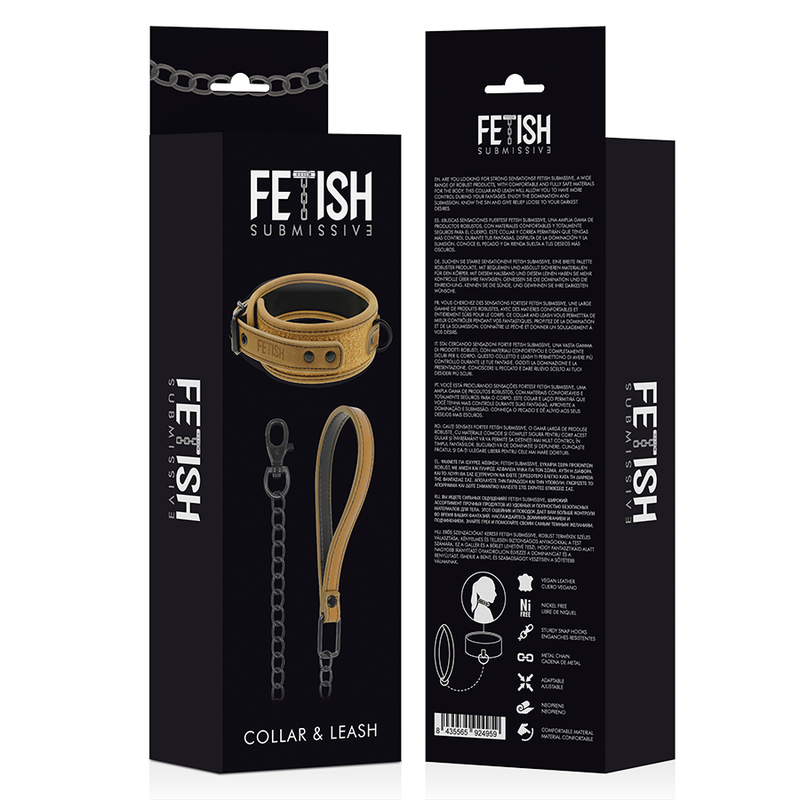 Ensemble collier et menottes de soumission — FETISH SUBMISSIVE ORIGIN