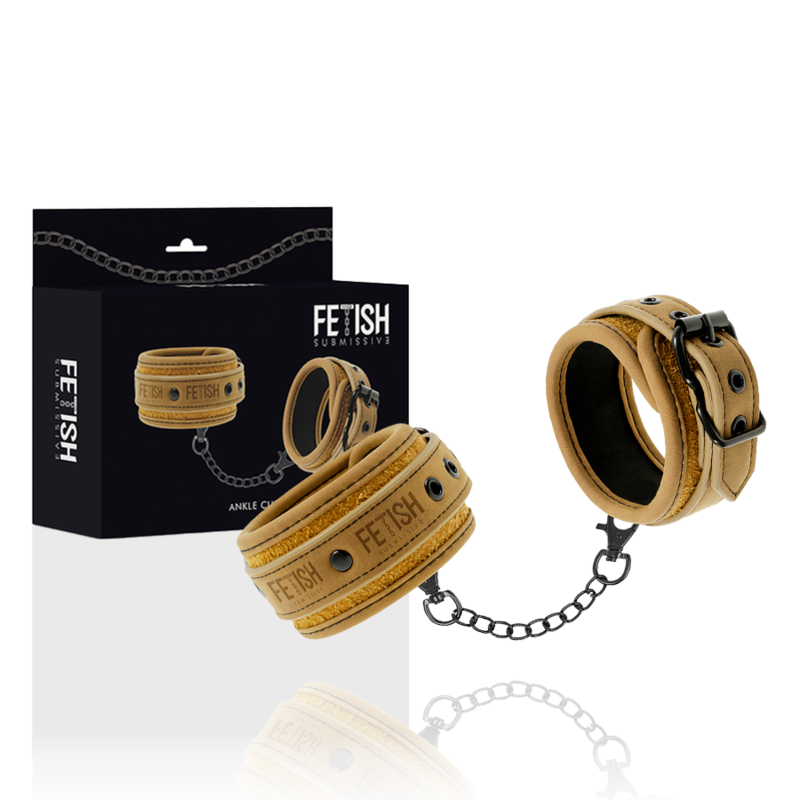 Canoas de tornozelo em couro vegano forrado com neoprene — FETISH SUBMISSIVE ORIGIN