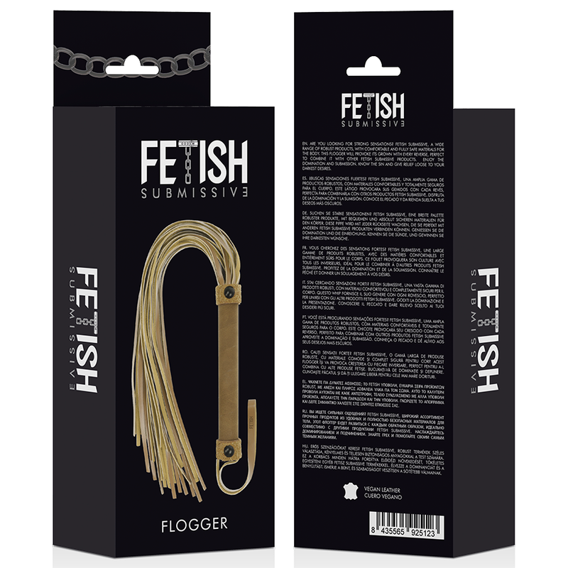 Fouet en cuir vegan pour jeux BDSM — FETISH SUBMISSIVE ORIGIN