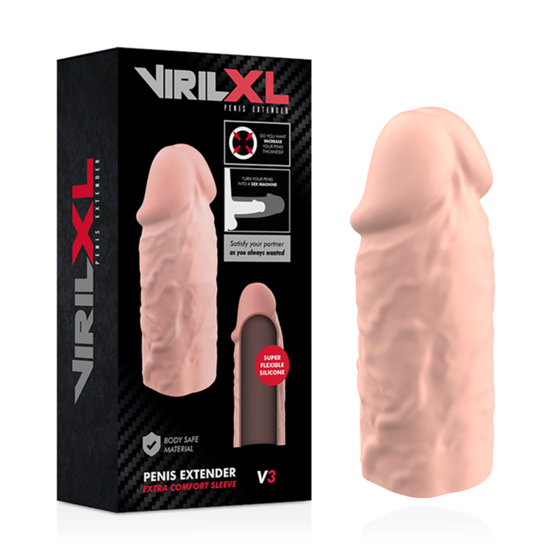 Extension pénienne naturelle en silicone liquide — VIRILXL
