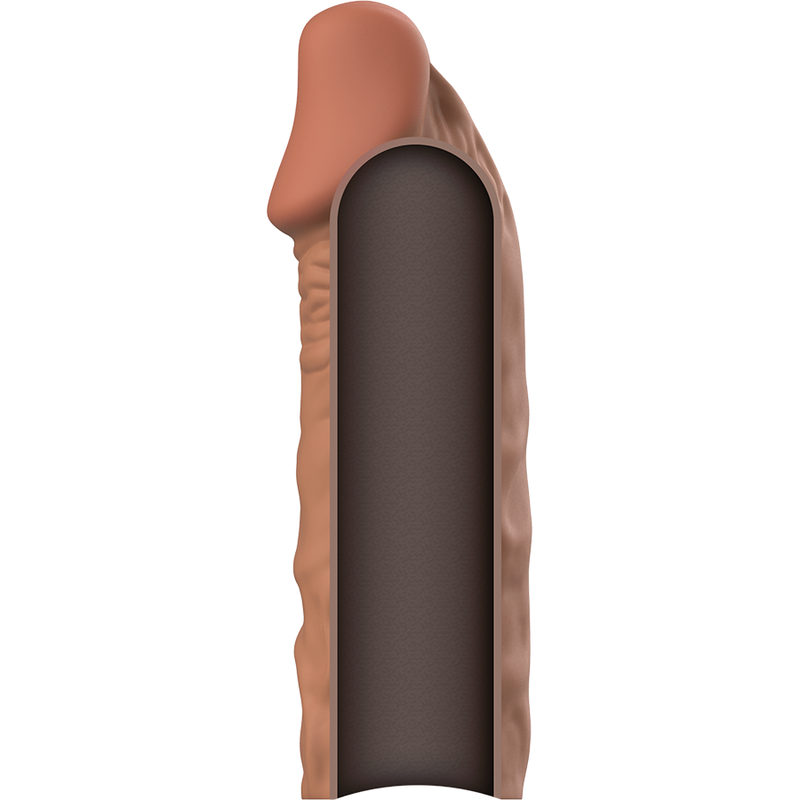 Extension pénienne marron en silicone liquide — VIRILXL