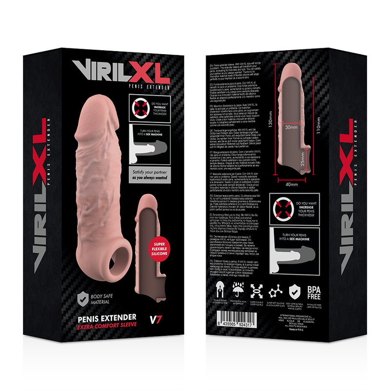 Extension pénienne ultra-douce en silicone liquide — VIRILXL