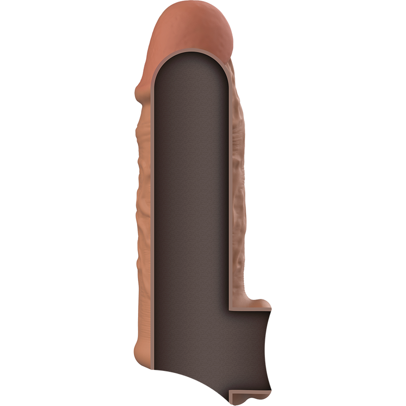 Extension pénienne en silicone extra-douce V7 marron — VIRILXL