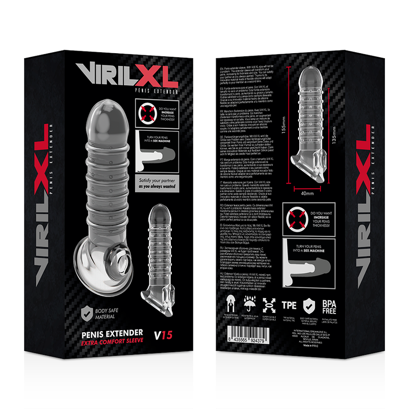 Gaine d'extension transparente de 30 % — VIRILXL