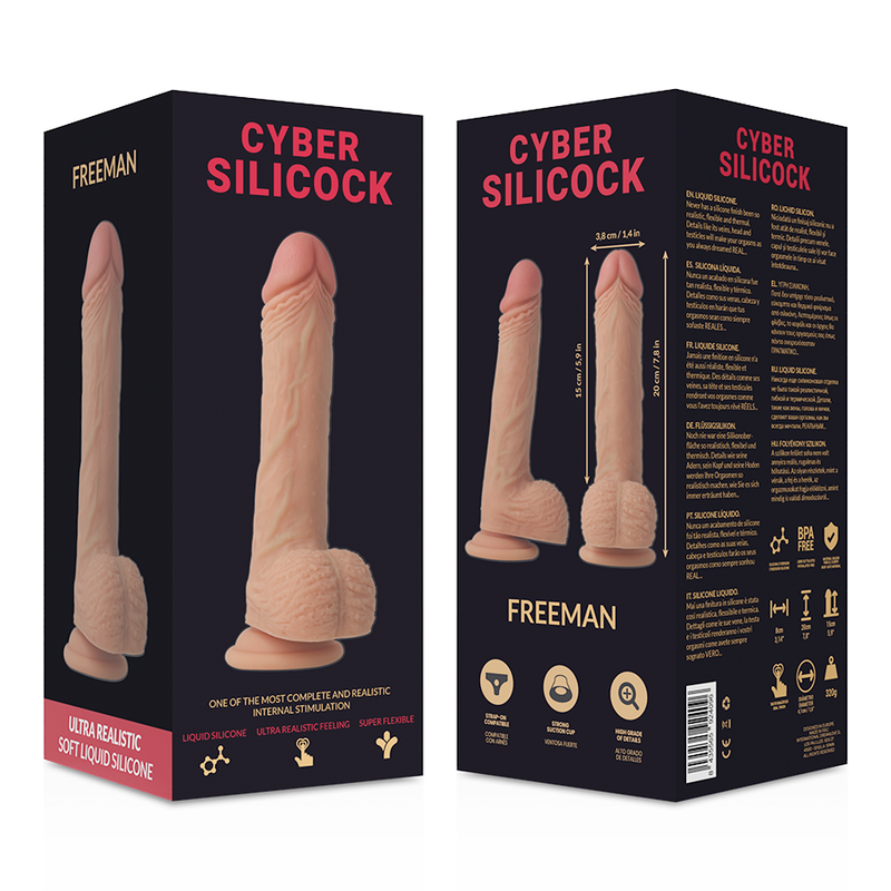 Kit harnais gode Freeman avec trois anneaux en silicone — CYBER SILICOCK