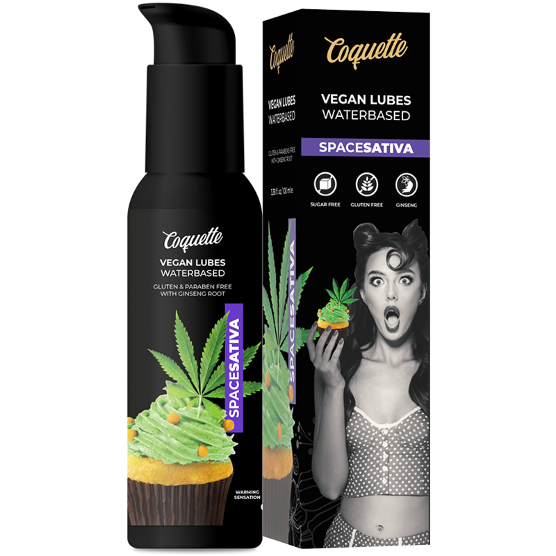 Lubrifiant vegan Space Sativa sensation chaleur — COQUETTE COSMETICS