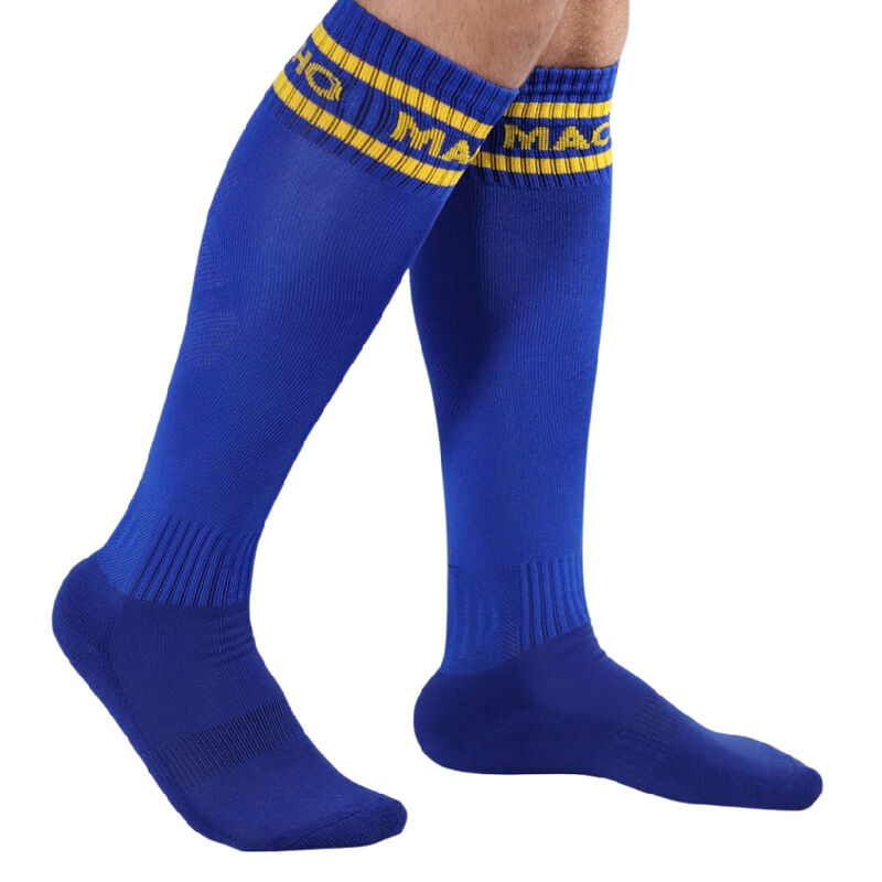 Chaussettes longues sport chic bleues — MACHO UNDERWEAR