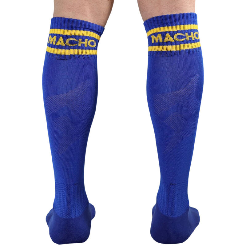 Chaussettes longues sport chic bleues — MACHO UNDERWEAR