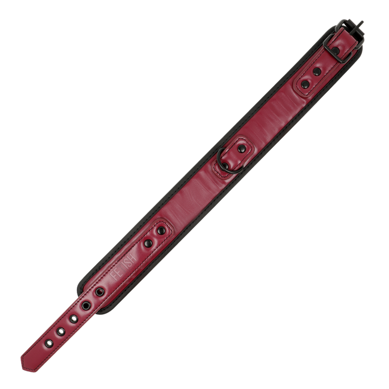 Collier de soumission réglable avec chaîne et doublure néoprène — FETISH SUBMISSIVE DARK ROOM