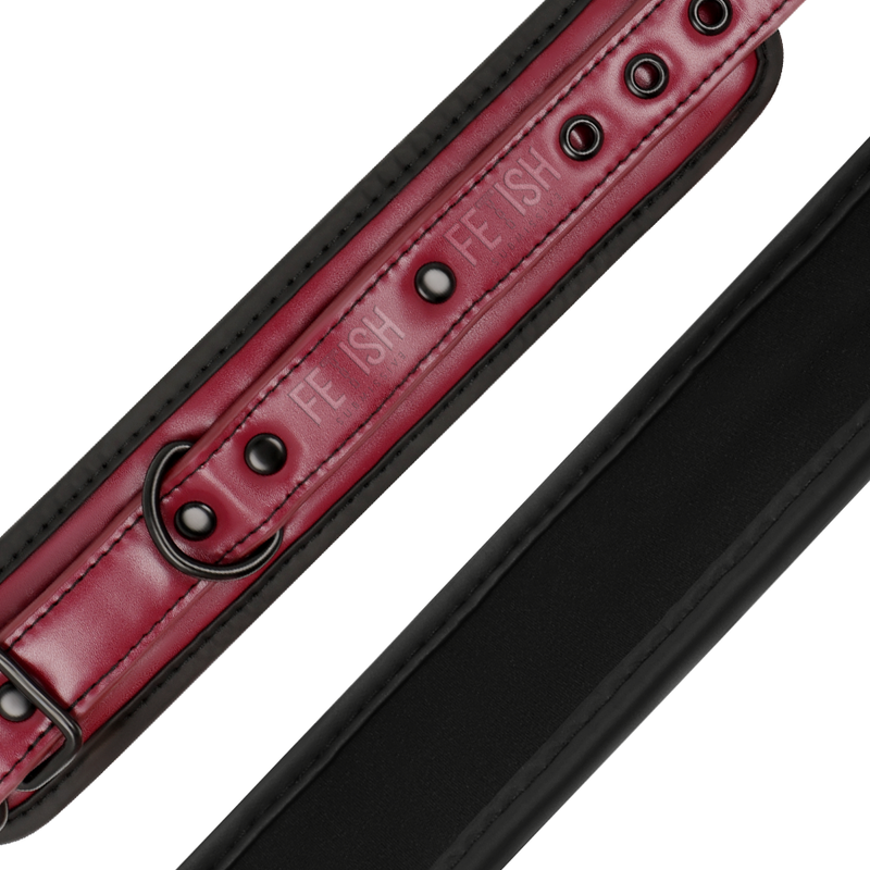 Menottes en cuir vegan avec doublure néoprène — FETISH SUBMISSIVE DARK ROOM