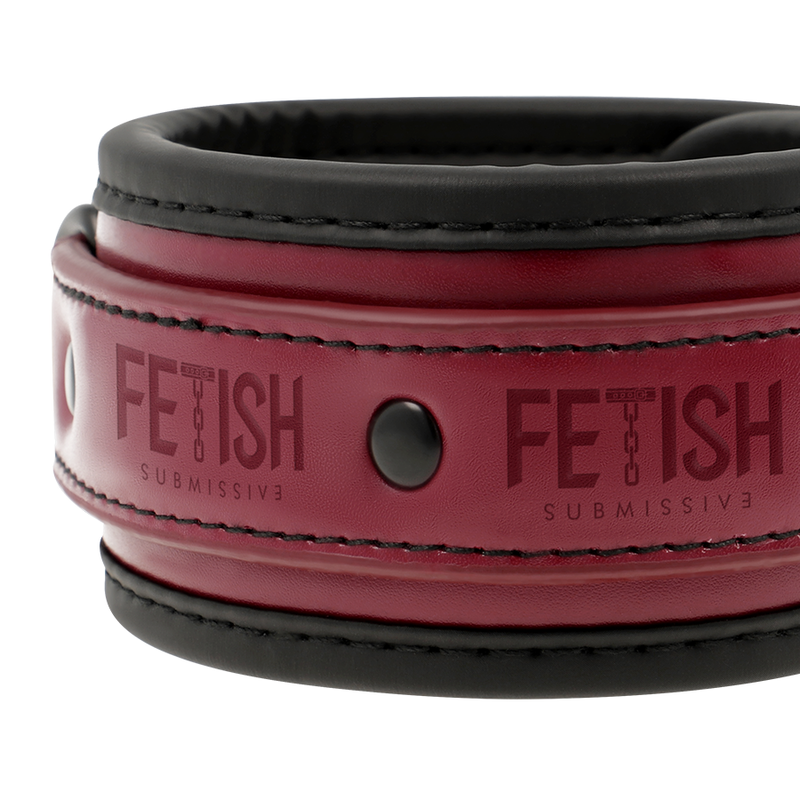 Menottes de cheville en cuir vegan doublé néoprène — FETISH SUBMISSIVE DARK ROOM