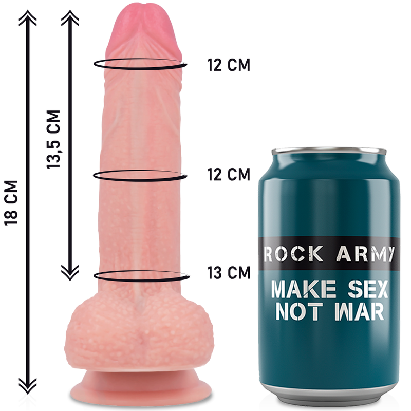 Harnais + gode réaliste Mustang en silicone liquide — ROCK ARMY