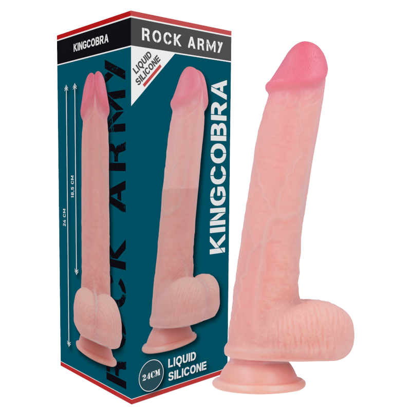 Ensemble harnais et gode Kingcobra en silicone liquide — ROCK ARMY