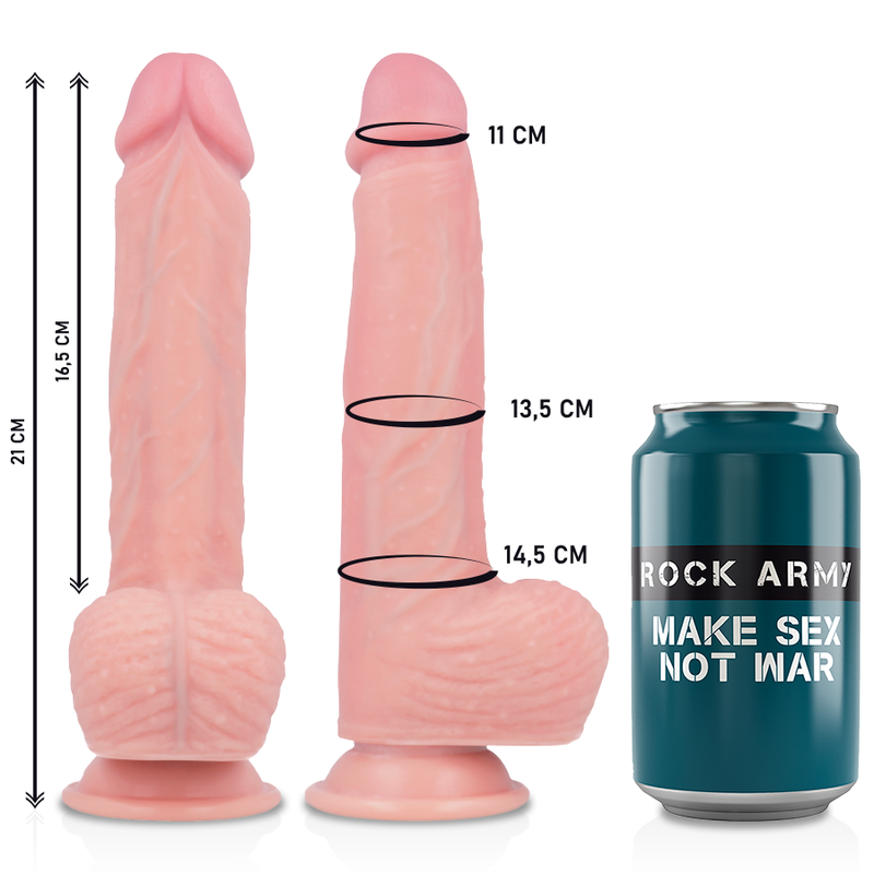 Kit harnais ajustable et gode réaliste Spitfire 21 cm — ROCK ARMY