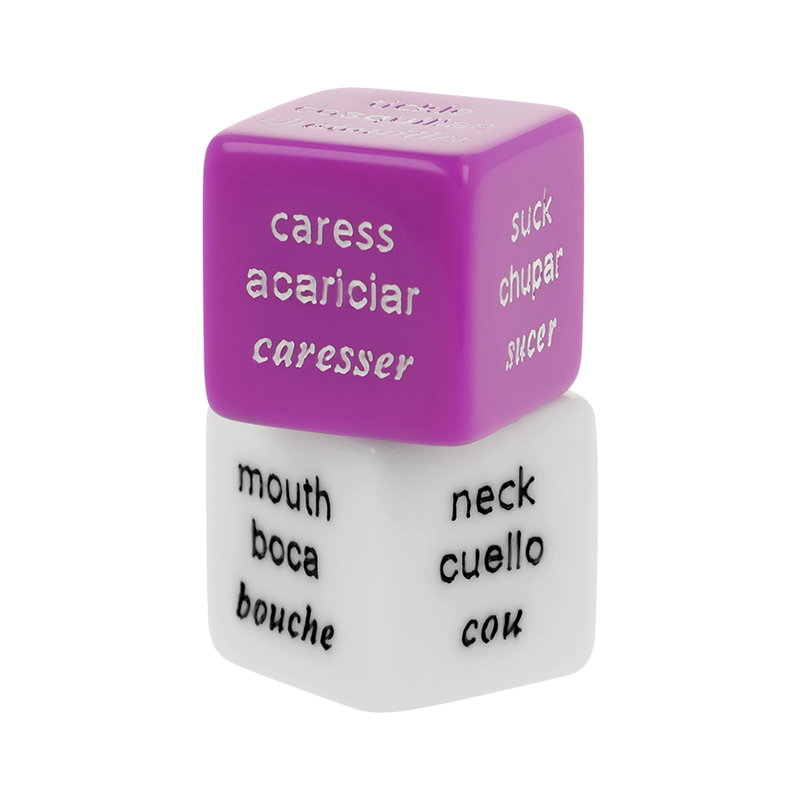 Jeu de dés érotiques trilingue — COVERME