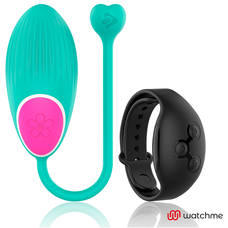 Œuf vibrant télécommandé par montre Watchme, finition Eau de Mer/Jet — WEARWATCH