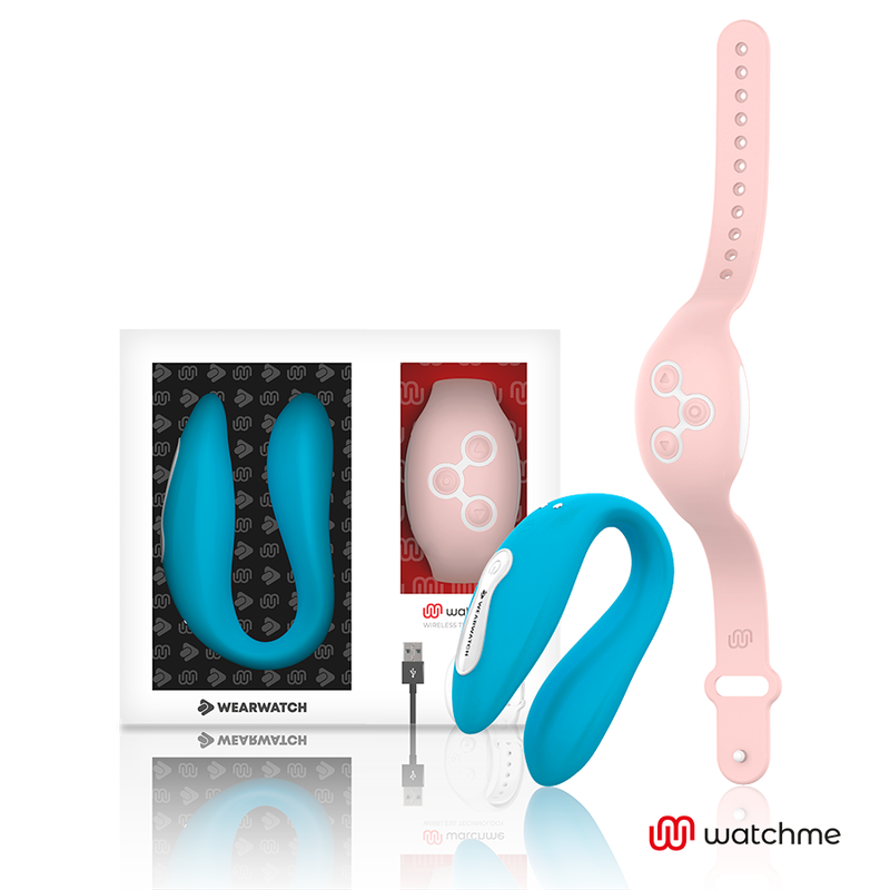 Vibrateur double connecté indigo/rose — WEARWATCH