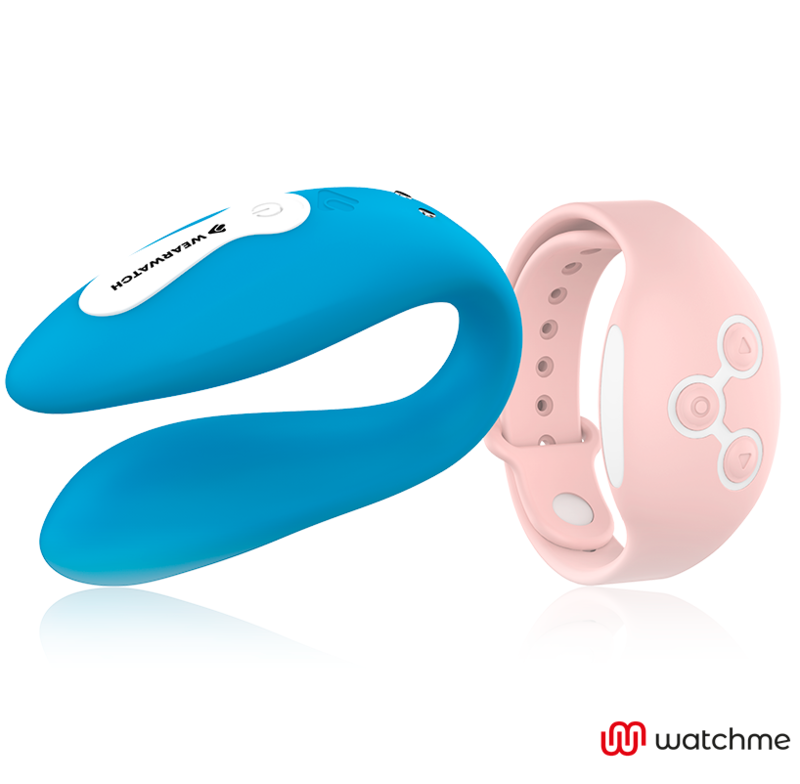 Vibrateur double connecté indigo/rose — WEARWATCH