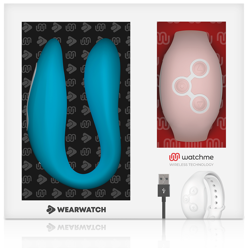 Vibrateur double connecté indigo/rose — WEARWATCH
