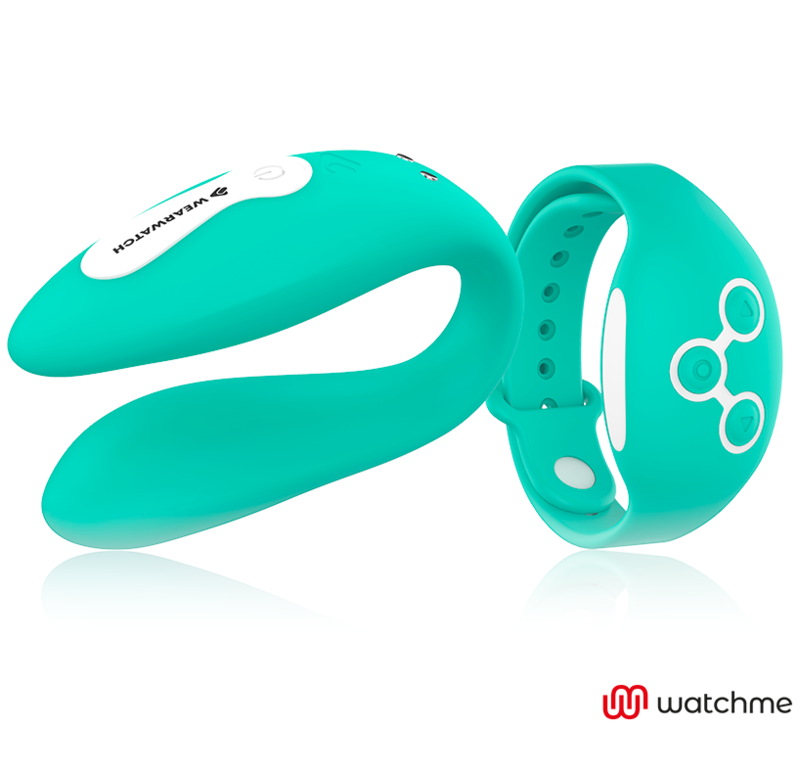 Vibromasseur duo connecté WatchMe vert clair — WEARWATCH