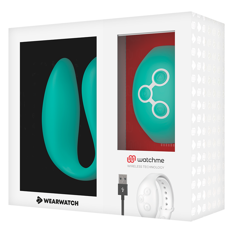 Vibromasseur duo connecté WatchMe vert clair — WEARWATCH