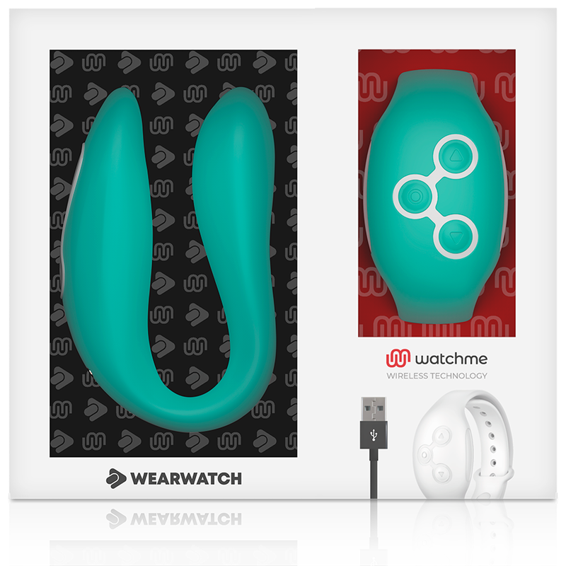 Vibromasseur duo connecté WatchMe vert clair — WEARWATCH