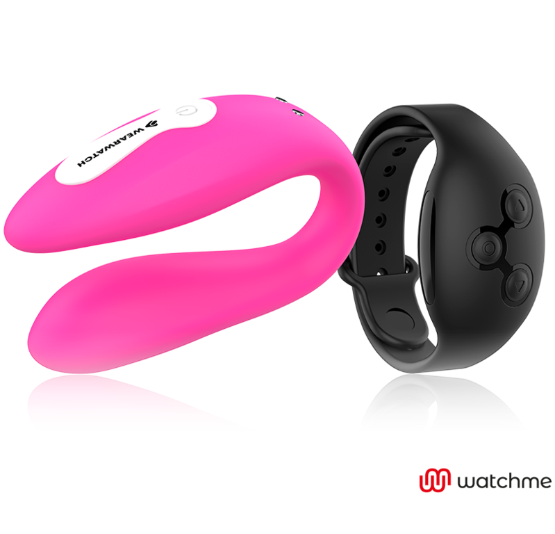 Vibrador de doble tecnología watchme en fucsia y azabache — WEARWATCH