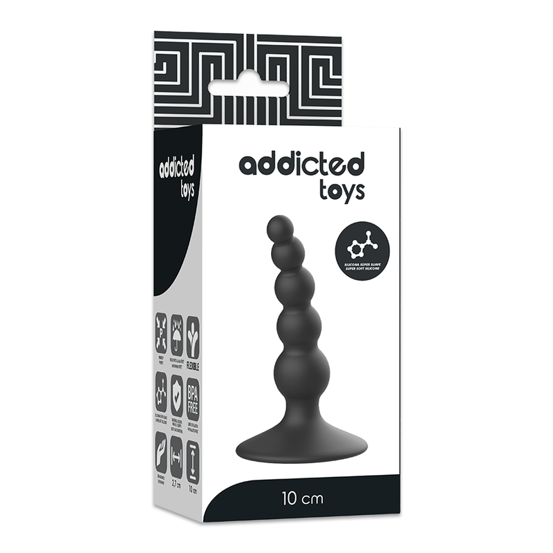Plug anal noir 10 cm — ADDICTED TOYS