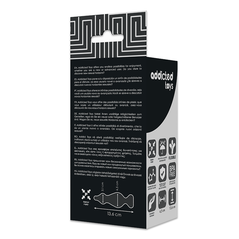Plug anale per principianti 13,6 cm nero — ADDICTED TOYS