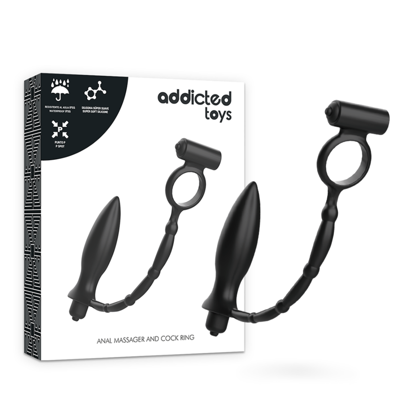 Plug anal vibrant avec anneau — ADDICTED TOYS
